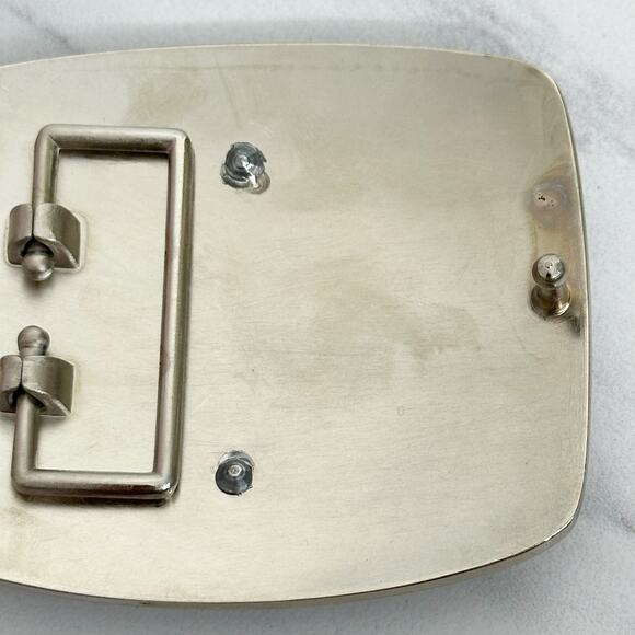 I Letter Initial Monogram Silver Tone Belt Buckle Western Style ✨ - Picture 14 of 14